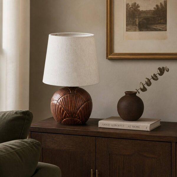 Postmodern Ceramic Glass Globe Table Lamp
