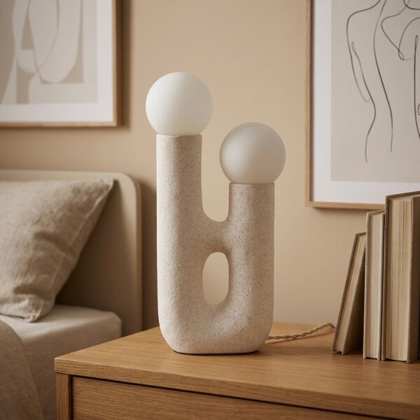 Scandinavian Beige Irregular Floor Lamp