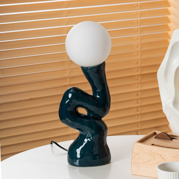 Postmodern Ceramic Glass Globe Table Lamp